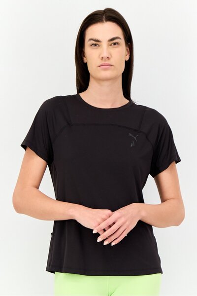 Puma Women Sportswear Fit Short Sleeves Training Top, Black