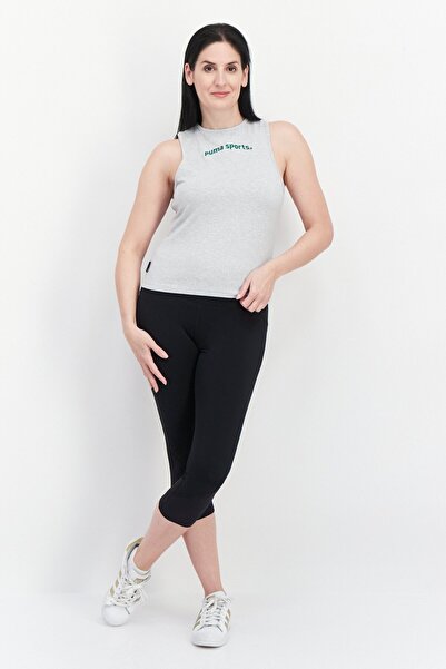 Puma Women Sportswear Fit Brand Logo Training Top, Grey