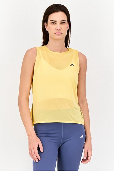 adidas Women Sportswear Fit Sleeveless Training Tank Top, Yellow