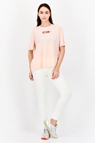 Reebok Women Sportswear Fit Short Sleeve Outdoor Top, Pink