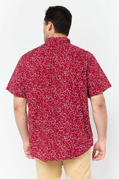 Levi's Men Standard Fit Floral Print Short Sleeves Casual Shirt, Multicolor