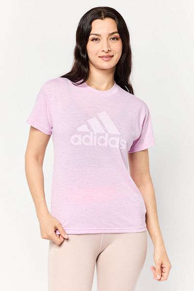 adidas Women Sportswear Fit Short Sleeve Outdoor Top, Lilac