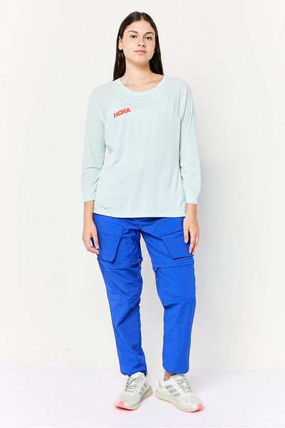 hoka Women Sportswear Fit Long Sleeve Training Top, Light Blue