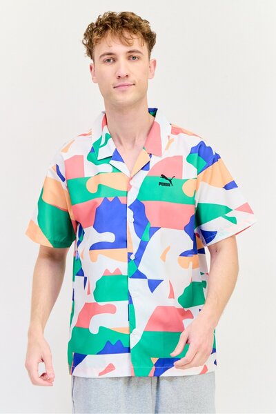 Puma Men Sportswear Fit Short Sleeve Outdoor Polo Shirts, Multicolor