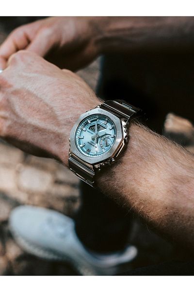 Casio Mens Watch Gm-2110d-2aer, Quartz, 44mm, 20atm