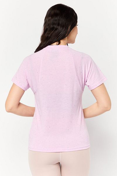 adidas Women Sportswear Fit Short Sleeve Outdoor Top, Lilac