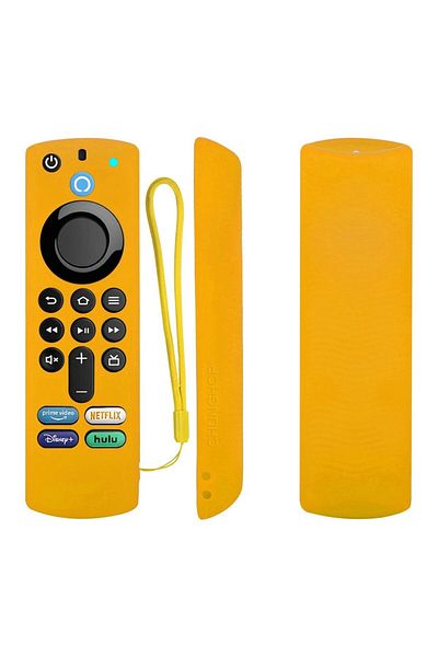 hononjo T056 Orange Silicone Case Fit for Amazon ALEXA Fire Home Smart TV Remote Controll Stick 3rd Generati