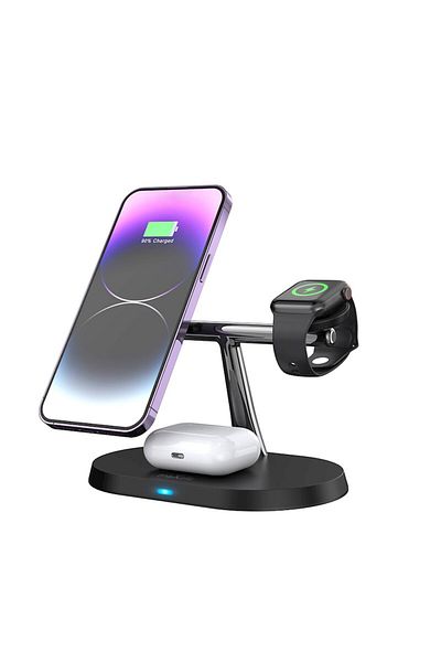 Forever Wireless Charging Station, 15W, 3 in 1, Magsafe, Advanced Protection