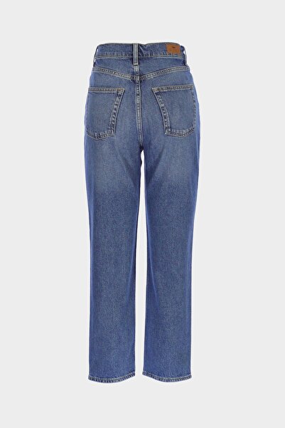 CROSS JEANS Sydney Yüksek Bel Orta Mavi Patı Fermuarlı Slim Fit Jean Pantolon C 4529-092