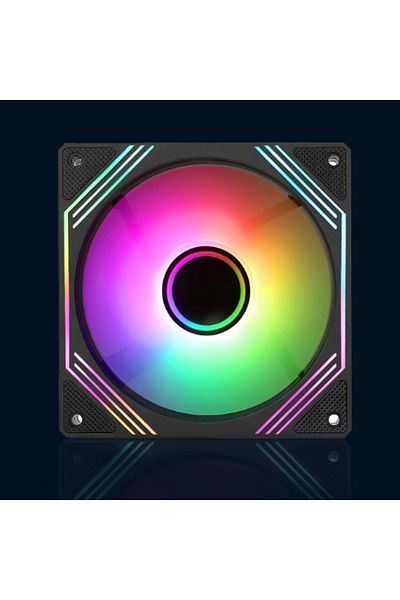 Choice مروحة علبة حاسوب بريزم 14 برو-بي جانجل ليوبارد من نوع A-RGB Other Prism 14pro-b، 140 مم، 5 فولت، 3 سنون، إضاءة مرآة دائرية من نوع Argb، تأثير L