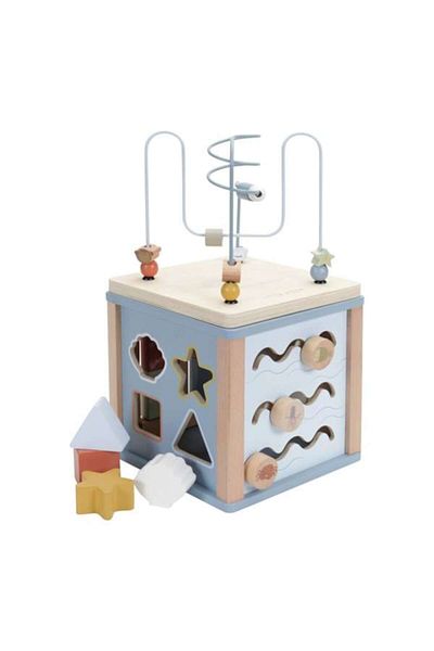 Little Dutch Educational Activity Cube, Little Dutch, Wood, Blue