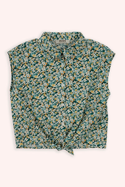 Panço Kız Çocuk Desenli Gömlek