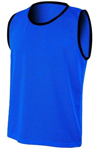 Verahed 1 Piece Adult Size Saks Blue Perforated Mesh Training Vest Carpet Field Training and Match Vest
