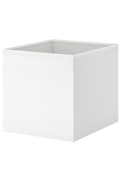 IKEA IKEA صندوق مربع أبيض صندوق تنظيم تخطيط المنزل صندوق تخزين أبيض 33x38x33 سم
