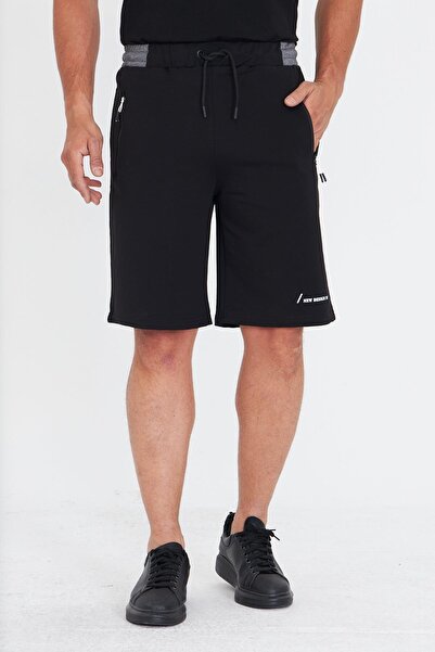 Marco Ferry Erkek Pamuklu Şort Siyah 5806-S