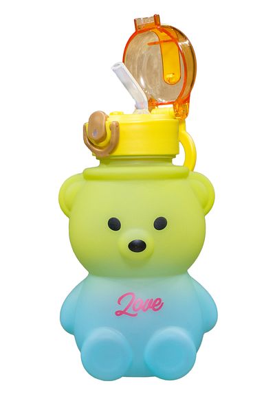 Miabella Home 800ml Bpa Free No School Water Bottle Teddy Bear Water Bottle Flask and Gift Sticker
