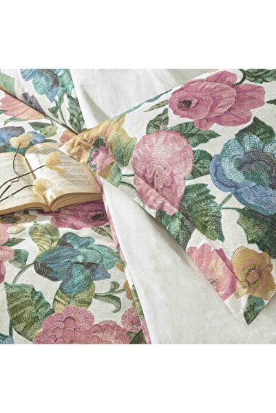 Linens Pistacho Pamuk Saten Çift Kişilik Nevresim Takımı Pembe