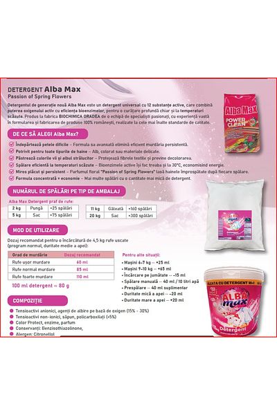 BIOCHIMICA PACKAGE 2X Alba Max Detergent 2 kg