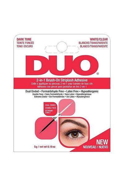 Duo Eyelash Glue Adhesivo Striplash Invisible Al Secars Black 7g