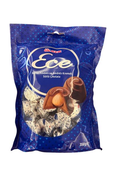 DENİZLİ KURUYEMİŞ Ece Bütün Fındıklı Ve Fındık Kremalı Sütlü Çikolata Net:350 gr