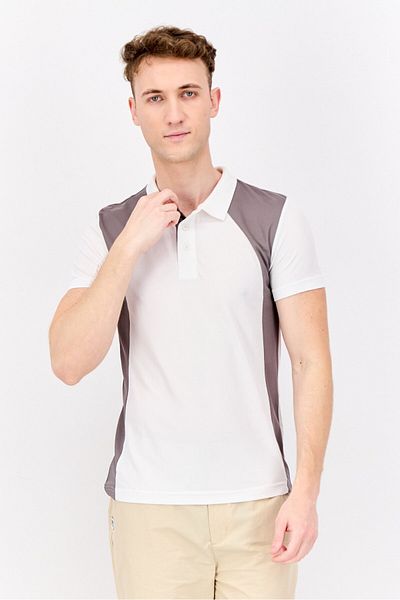 Puma Men Sportswear Fit Short Sleeves Outdoor Polo Shirt, White