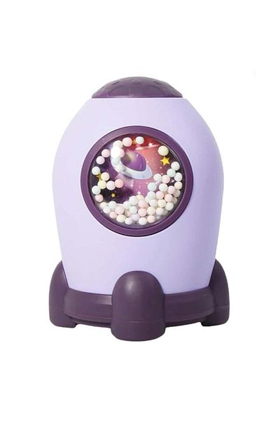 PUFO Pușculiță decorativă Pufo Rocket Buclucasa, deschidere cu parolă, 18 cm, violet