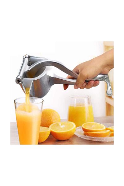 MACON Heavy Duty Aluminum Citrus Fruit Juicer Press – Manual Kitchen Tool Silver