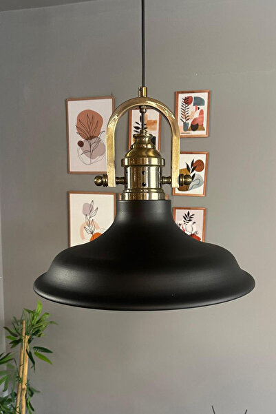 Bamyum Bergo Siyah Tekli Yeni Gemici Eskitme Başlık Avize Salon Oturma Odası Yatak Odası Sarkıt Modeli