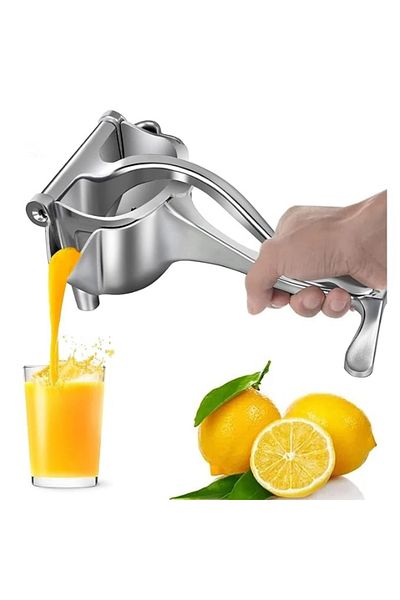 MACON Heavy Duty Aluminum Citrus Fruit Juicer Press – Manual Kitchen Tool Silver
