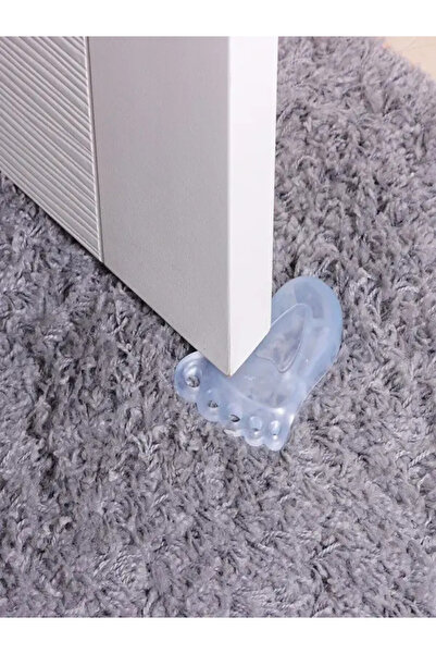 GenelTedarik AYAK ŞEKLİNDE KAPI STOPERİ KAPI TAKOZU SİLİKON 4ADET