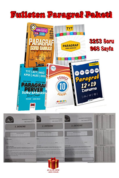 Başat Yayınları Deneme Dükkanı-panem-bireğitim Fulleten Paragraf Seti