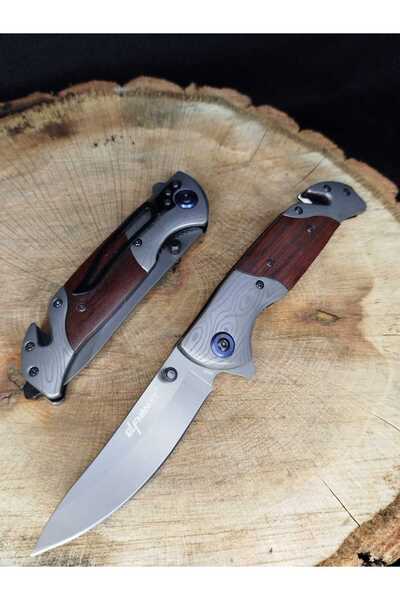 Burak Avcı ve kamp kemer tokalı cep çakısı