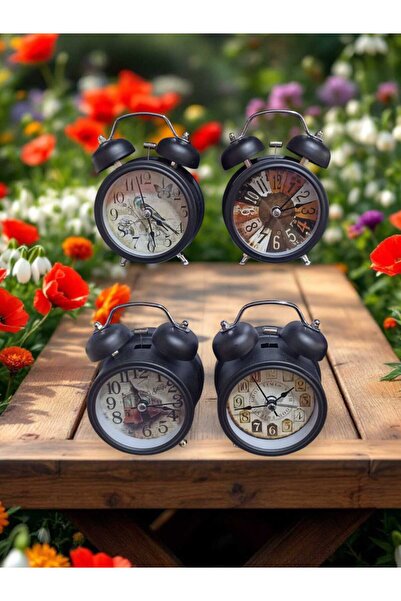 NBZ GİFT Masa Saati Çalar Saat Orta Boy Işıklı Siyah