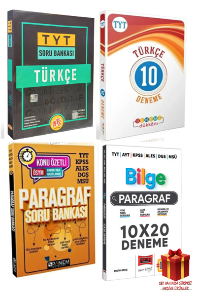 Panem Yayınları Tyt Türkçe Soru Bankası-10 Deneme Paragraf Soru Bankası Parag...