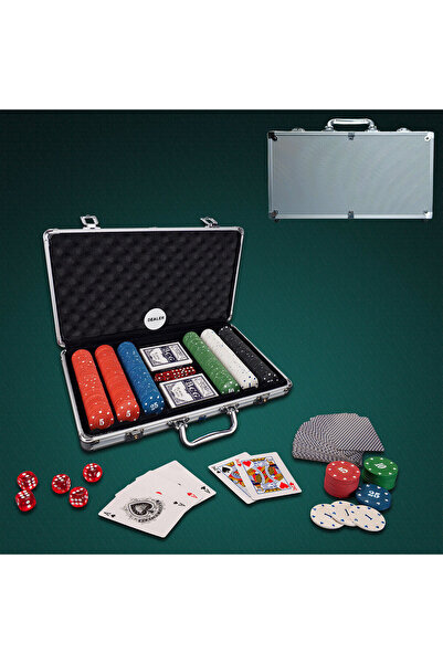 ACTION ONE Poker Game 300 4g engraved chips in aluminum case