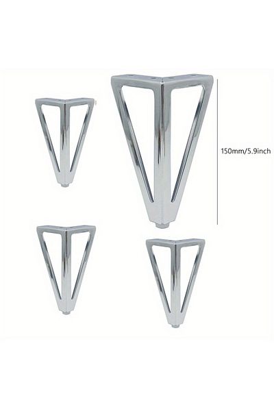 Choice 655 silver-15cm-4pcs 4pcs Height 15cm Legs for Furniture Metal Thickened Iron Sofa TV Cabinet Feet B