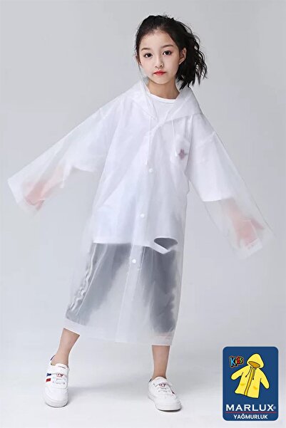 Marlux Λευκό παιδικό αδιάβροχο MARCYGM006