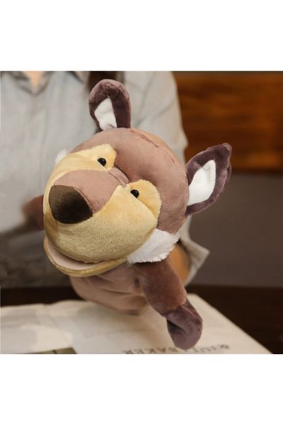 Choice 27cm Wolf Hot Hand Finger Puppets Cartoon Plush Toy Party Supply Family Gathering Favorite Toy