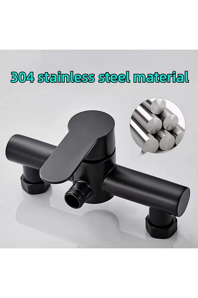 Choice 304 stainless steel bathroom shower faucet, wall mounted triple bathtub faucet, hot and cold wate...