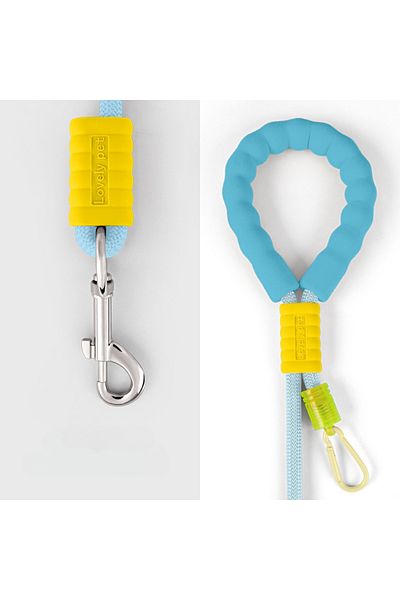 Choice 180CM X 1CM Blue Dog Leash Can Be Worn Cross-body Cloud Foam Cotton Handle Contrast Color P Rope Pup