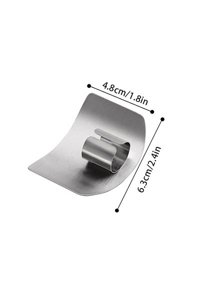 Choice 1PC S silver Stainless steel finger protector Cutting meat and vegetables finger safety fingerboard