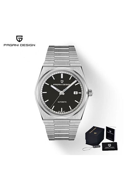 Choice SilverBlack Pagani Design 2024 New NH35 Fashion Men's Automatic Mechanical Watch Luxury Sapphire AR