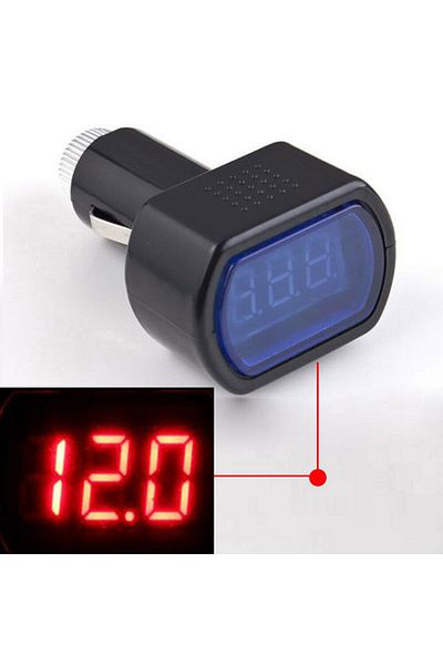 Choice Car Battery Voltage Meter Universal 12V-24V Digital LED Auto Car Voltmeter Cigaret Lighter Volt V...