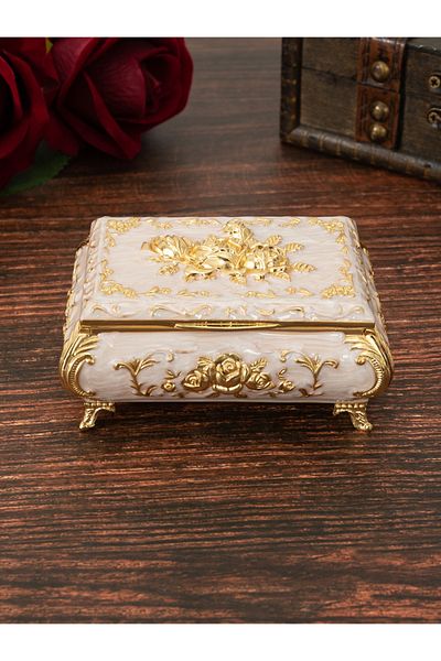 Choice Gold European rose jewelry box light luxury creative jewelry box wedding high-end decoration Valenti