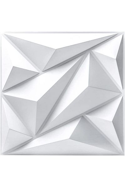 Choice White Diagonal Drill 12pcs/20pcs 3D textured wall panels for indoor wall decoration,suitable for liv