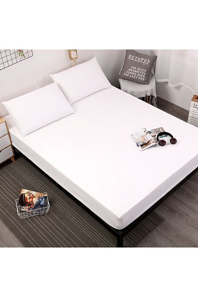 Choice 160X200X30cm White Waterproof Bed Fitted Sheet Soft Breathable Mattress cover Grey Queen/King/Twin/F