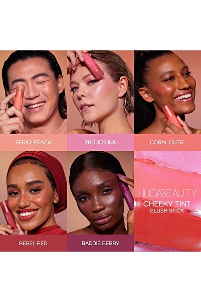Huda Beauty Cheeky Tint Blush Stick 5g - Coral Cutie