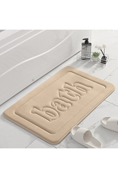 Choice سجادة حمام ناعمة مضادة للانزلاق بلون المشمش مقاس 40×60 سم، تمتص الماء ...