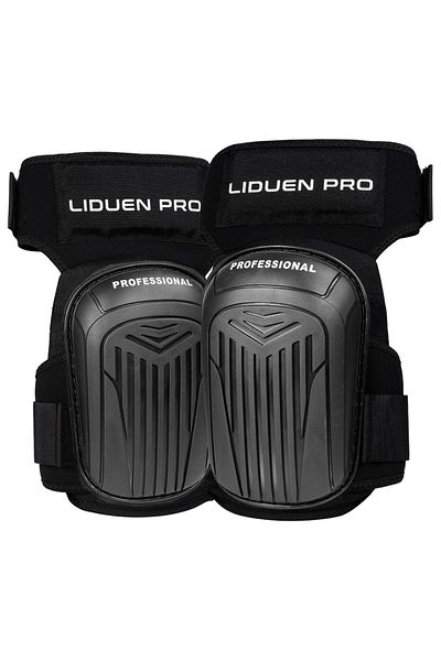 Choice black Knee Pads for Work,Gardening and Construction with Non-Slip Heavt Duty Cap,Thick Foam Padding,