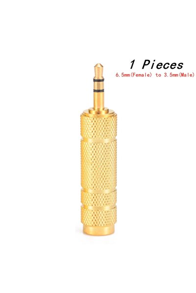 Choice قطعة واحدة من محول سماعة الرأس من 6.5 مم ذكر إلى 3.5 مم أنثى، مقبس مقا...